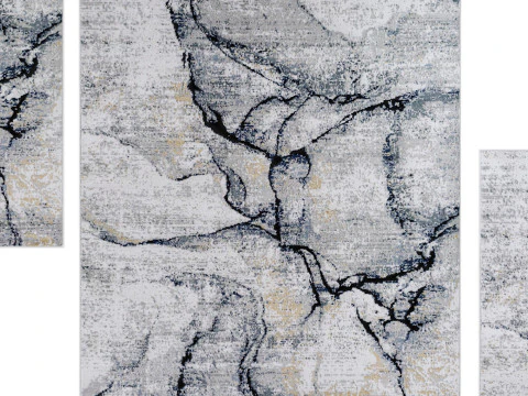 Fremantle Gray Marble Rug 3D Model