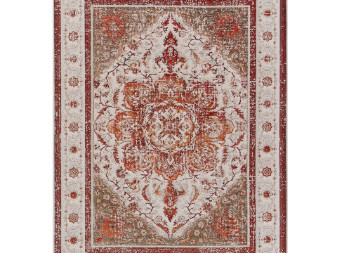 Large Boho Area Rug 3D Model