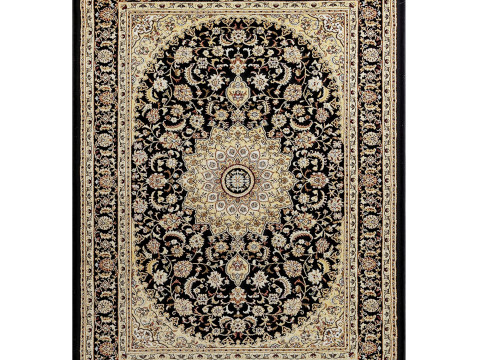 Well Woven Timeless Aviva Traditional Black Rug 3D Model