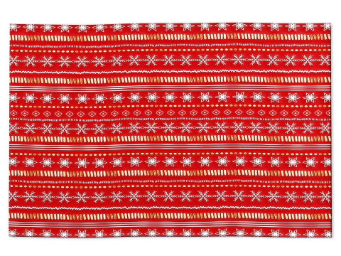 क्रिसमस शोफ्लेक बोहेमिया स्ट्राइप रेड रनर वॉशेबल गलीचा 3D मॉडल