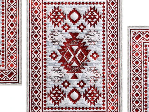 HomeNette Washable Area Rug 3D Model