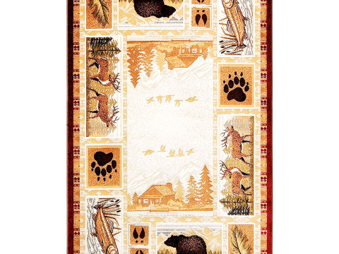 Champion Rugs Wildlife Nature 3D Model