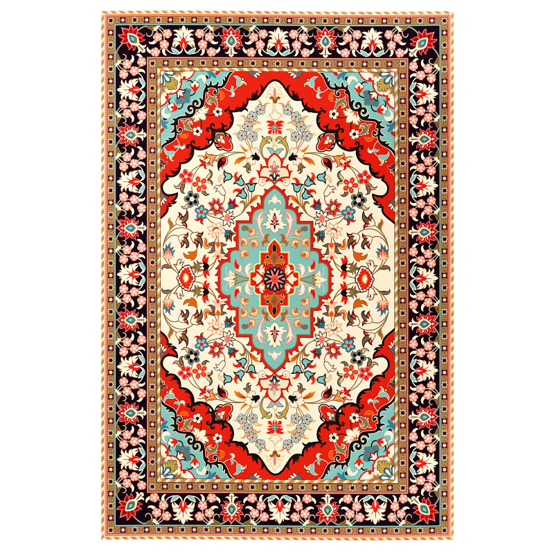 오리엔탈 메달리온 레드 지역 러그 3D 모델 .c4d .max .obj .3ds .fbx .stl .blend