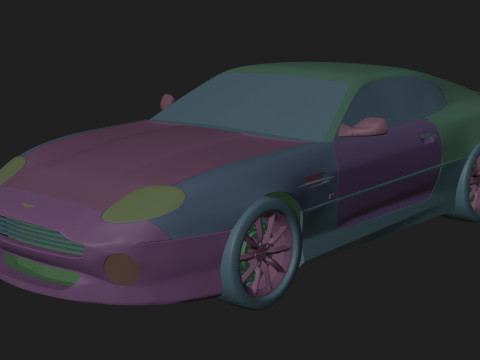 2000 Aston Martin DB7 Vantage Coupe 3Dモデル