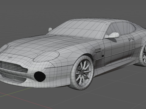 2000 Aston Martin DB7 Vantage Coupe 3Dモデル