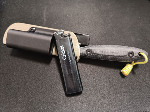 Cricket Lighter folder for knife sheath SDOK EDC DC53 3D प्रिंट मॉडल