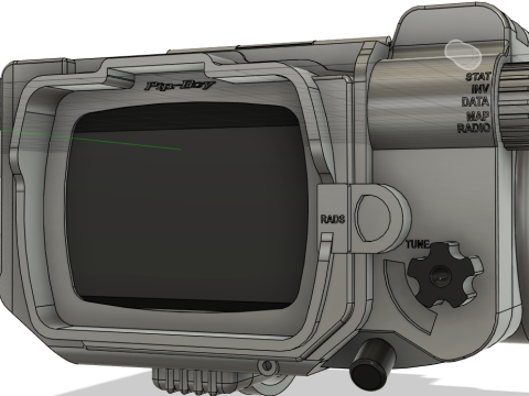 Raspberry Pi Pip-Boy 3000 Mk V Fallout Amazon Prime TV Show Model 3D-printmodel