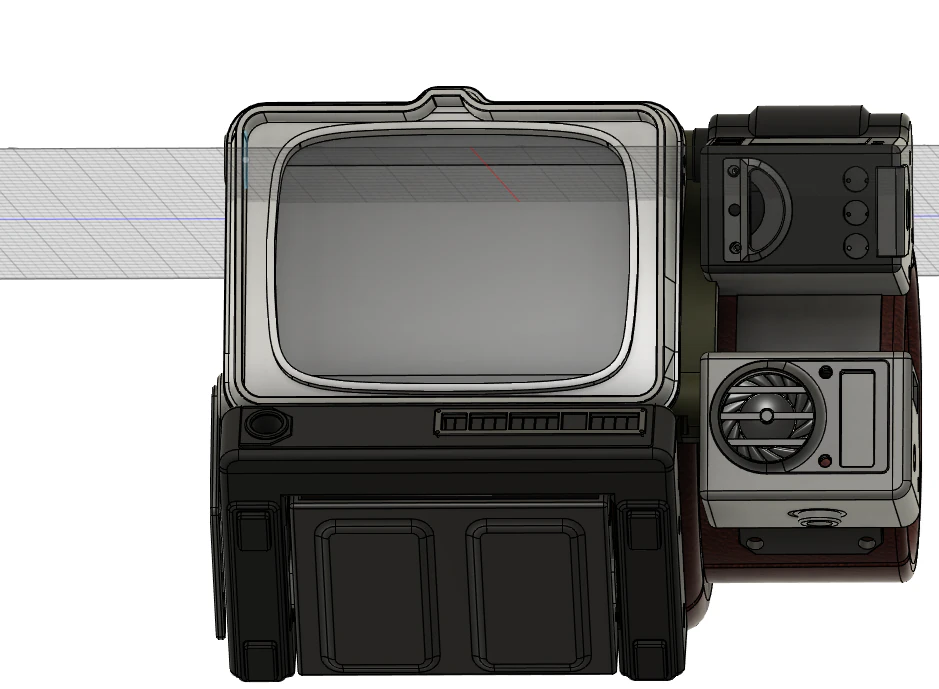 Pip-Boy 2000 MK VI Raspberry Pi Fallout 76 3Dプリントモデル .c4d .max .obj .3ds .fbx .stl .blend 