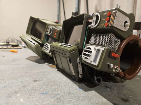 Pip-Boy 2000 MK VI Raspberry Pi Fallout 76 3Dプリントモデル
