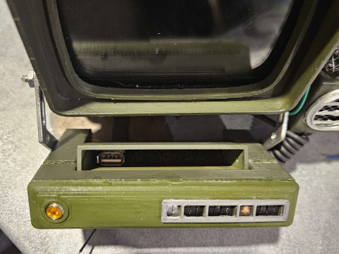 Pip-Boy 2000 MK VI Raspberry Pi Fallout 76 3Dプリントモデル