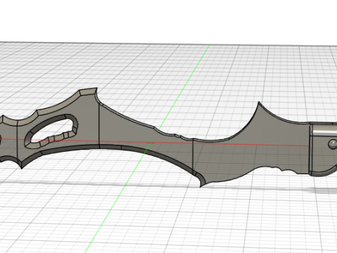 Fallout 4 Kremvhs Tooth Fallout 76 Sacrificial Blade Cosplay Prop 3Dプリントモデル
