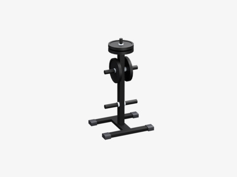 Low Poly Gym Equipments Modelo 3D