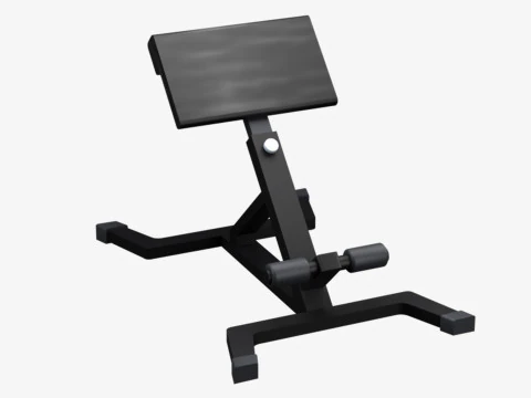 Low Poly Gym Equipments 3D Model