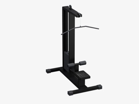 Low Poly Gym Equipments 3D Model
