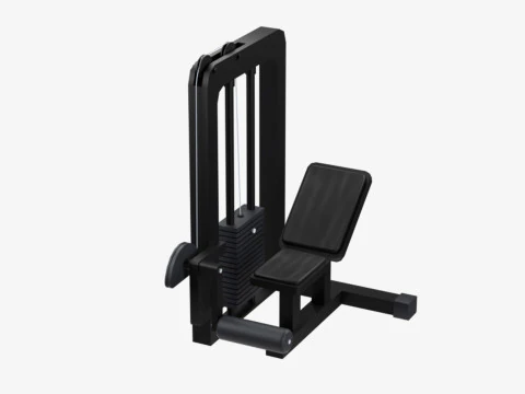 Low Poly Gym Equipments 3D Model