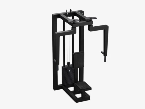 Low Poly Gym Equipments 3D Model