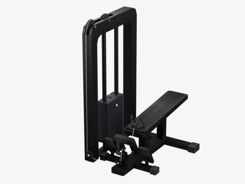 Low Poly Gym Equipments 3D Model