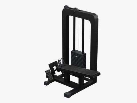 Low Poly Gym Equipments 3D Model