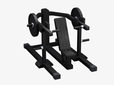 Low Poly Gym Equipments Modelo 3D