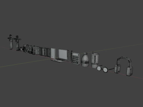 Education Set Modelo 3D