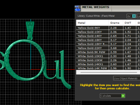 SOUL ALPHABET PENDANT 3D PRINTABLE MODEL 3Dモデル