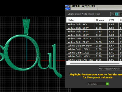 ソウルアルファベットペンダント 3D 印刷可能モデル 3Dモデル