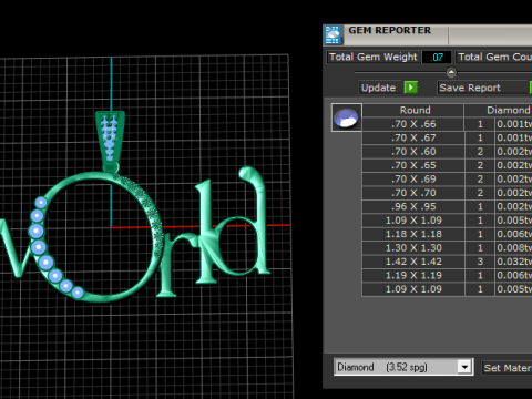 WORLD ALPHABET PENDANT 3D PRINTABLE MODEL 3Dモデル