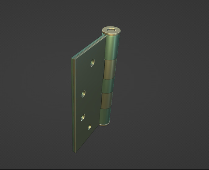 Door hinge 3D मॉडल .c4d .max .obj .3ds .fbx .stl .blend 