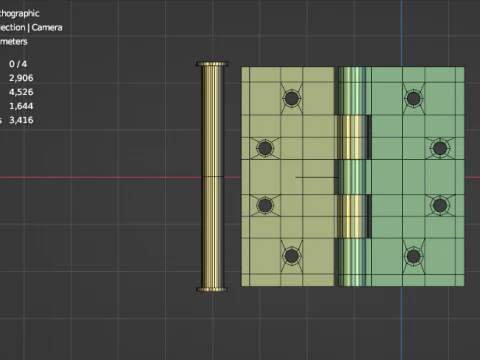 Bisagra de puerta Modelo 3D