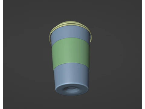 Caf&eacute; de cristal Modelo 3D