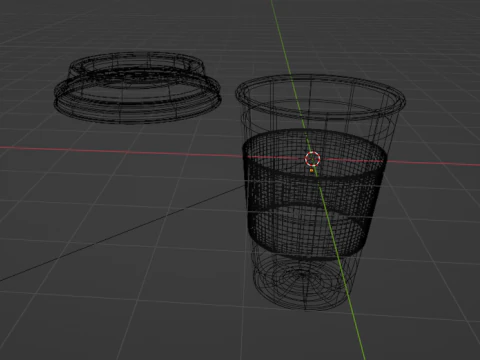 Стеклянный кофе 3D Модель