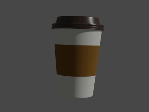 Стеклянный кофе 3D Модель