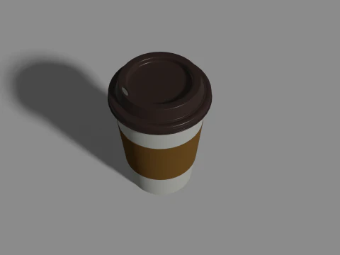 Стеклянный кофе 3D Модель