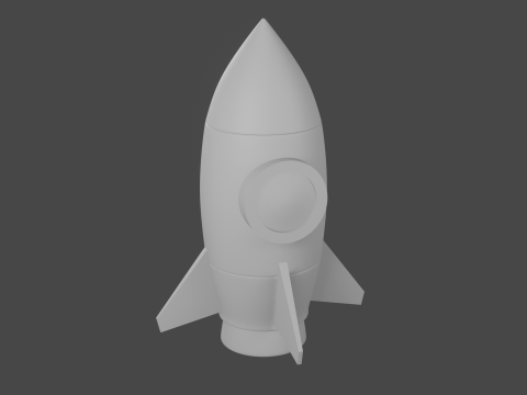 Rocket minimalist 3D Модель