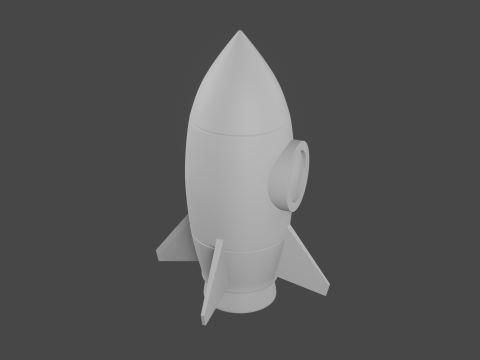 Rocket minimalist 3D Модель
