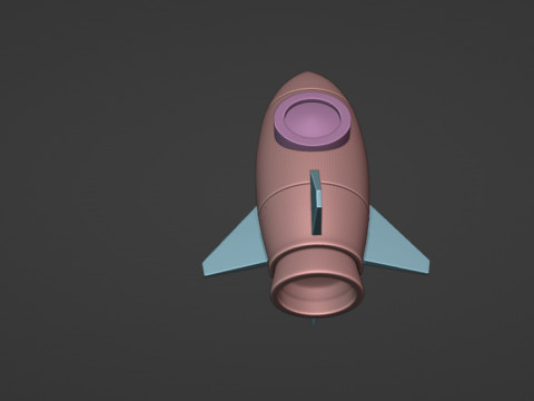 Rocket minimalist 3D Модель