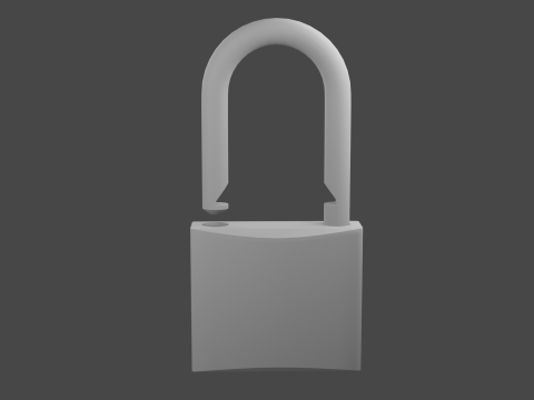 Padlock 3D Model