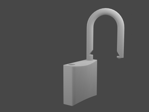 Padlock 3D Model