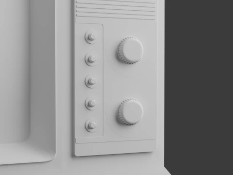 Televisore pi&ugrave; vecchio Modello 3D