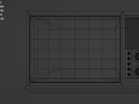 Televisore pi&ugrave; vecchio Modello 3D