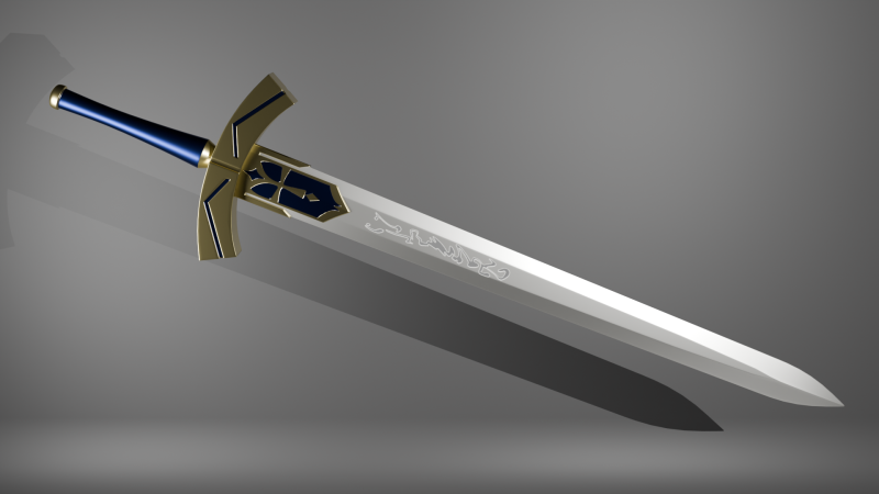 Fate-Weapon 3D Model .c4d .max .obj .3ds .fbx .stl .blend 