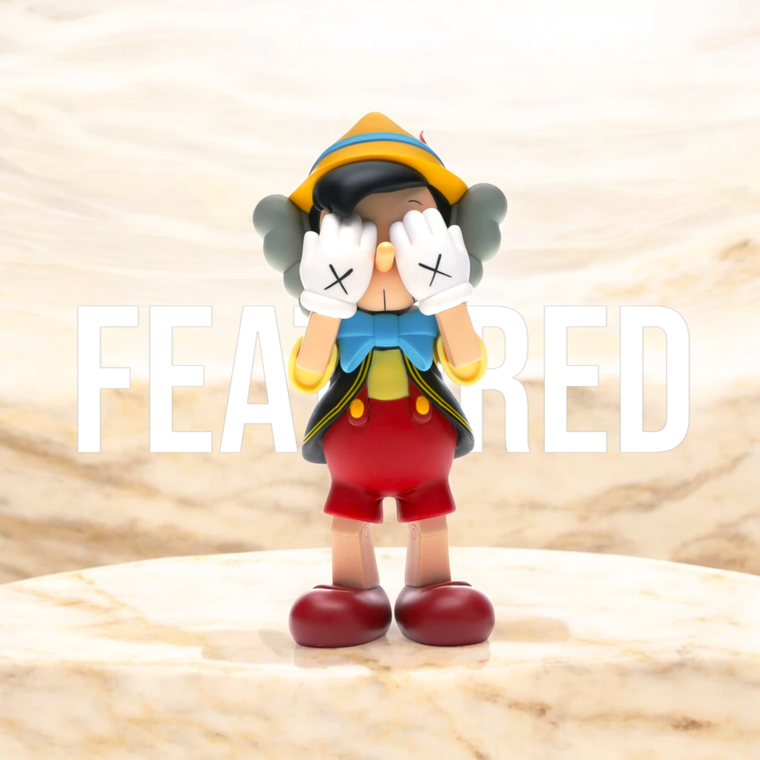 KAWS にインスピレーションを得たピノキオのユニークなデザイナー アート グッズ 3Dモデル .c4d .max .obj .3ds .fbx .stl .blend 