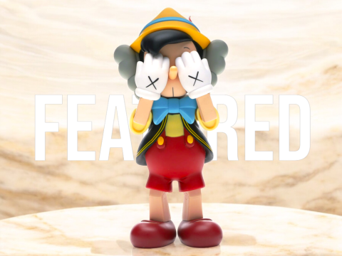 KAWS-Inspired Pinocchio Unique Designer Art Collectible 3Dモデル