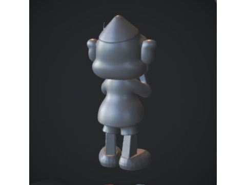 KAWS-Inspired Pinocchio Unique Designer Art Collectible 3Dモデル