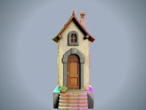 COZY COTTAGE HOUSE - 3D PRINTABLE MODEL FOR MINIATURES DIORAMAS 3D Print Model
