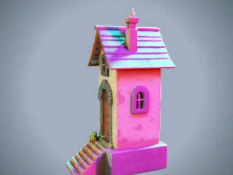 COZY COTTAGE HOUSE - 3D PRINTABLE MODEL FOR MINIATURES DIORAMAS 3D Print Model