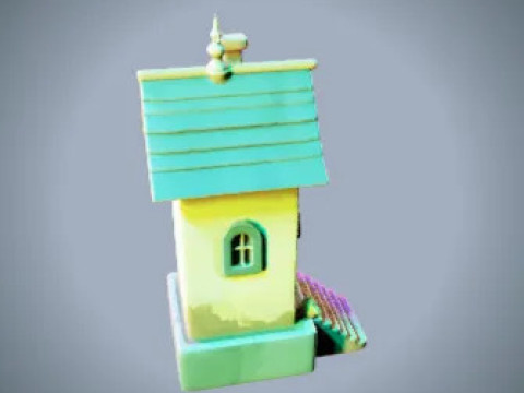 COZY COTTAGE HOUSE - 3D PRINTABLE MODEL FOR MINIATURES DIORAMAS 3D Print Model