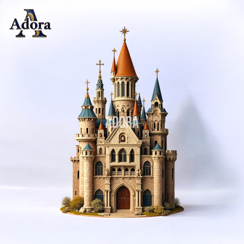 Fairytale castle for diorama and tabletop decor 3D-Druckmodell .c4d .max .obj .3ds .fbx .stl .blend 