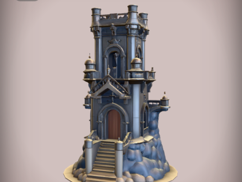 Ornate fantasy tower 3D-Druckmodell
