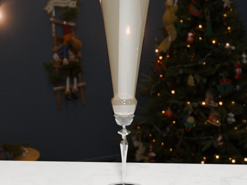 Glass of champagne 3Dモデル